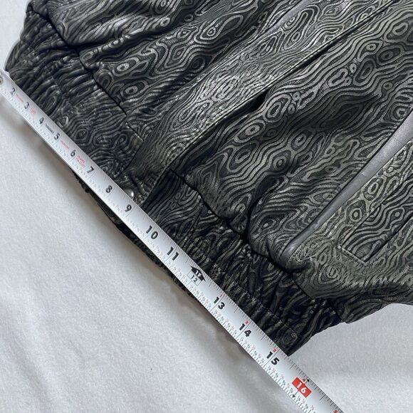 Vintage Gino Di Giorgio by Comint Womens Large Leather Bomber Jacket 80s 90s Zip - Picture 5 of 16